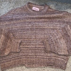 CROPPED BALLON SLEEVE KNIT